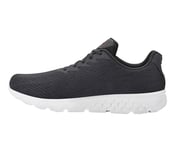GO RUN 400, CHARCOAL/RED Footwear Left View