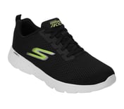 GO RUN 400, BLACK/LIME Footwear Left View
