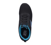 GO RUN 400, BLACK/BLUE Footwear Top View