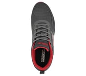 GO RUN CONSISTENT, CHARCOAL/RED Footwear Top View