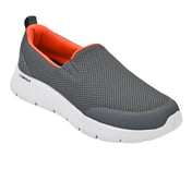 GO WALK FLEX, CHARCOAL/ORANGE Footwear Right View