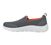 GO WALK FLEX, CHARCOAL/ORANGE Footwear Left View