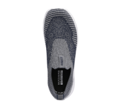 GO WALK FLEX, CHARCOAL/NAVY Footwear Top View