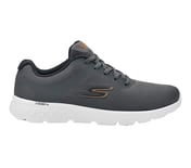 GO RUN 400, CHARCOAL/ORANGE Footwear Lateral View