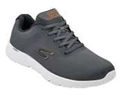 GO RUN 400, CHARCOAL/ORANGE Footwear Right View