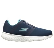 GO RUN 400, NAVY/AQUA Footwear Lateral View