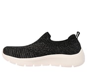 GO WALK FLEX, BLACK/MULTI Footwear Left View