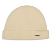 SKECHERS UNISEX SOLID BEANIE, OFF WHITE Accessories Lateral View