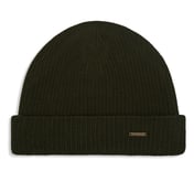 SKECHERS UNISEX SOLID BEANIE, OLIVE Accessories Lateral View