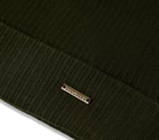 SKECHERS UNISEX SOLID BEANIE, OLIVE Accessories Top View