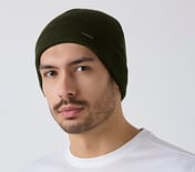 SKECHERS UNISEX SOLID BEANIE, OLIVE Accessories Bottom View