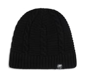 SKECHERS CABLE KNIT BEANIE, BLACK Accessories Lateral View