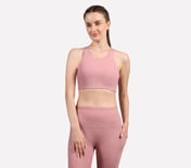 VERTICAL PATTERN SPORTS BRA, WHITE/PINK/MINT