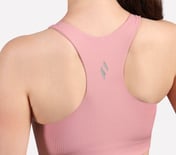 VERTICAL PATTERN SPORTS BRA, WHITE/PINK/MINT