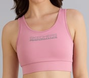 BRANDED RACERBACK BRA, PURPLE/YELL