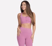 GOFLEX JOY ZIP FRONT BRA, ROSE