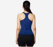 WOMENS ELITE SINGLET, BLUE/WHITE