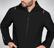 FIREFLY ZIPPER HOODIE, BBBBLACK