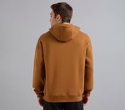 LOS ANGELES HONEYCOMB HOODIE, CHARCOAL/ORANGE