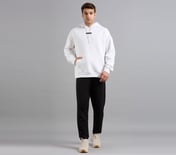 SKECHERS CORD LOOP HOODIE, WHITE