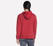 DIAMOND LEGACY PULLOVER HOODIE, RED Apparel Top View