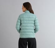 PUFFER FZ JACKET, OFF WHITE/NAVY