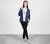 PUFFER FZ JACKET, PURPLE/BLUE