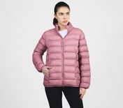 PUFFER FZ JACKET, PURPLE/YELL