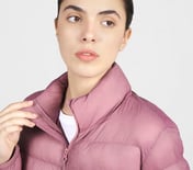 PUFFER FZ JACKET, PURPLE/YELL