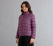 PUFFER FZ JACKET, WHITE/PINK/PERIWINKLE