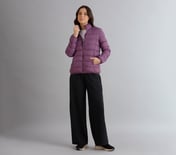 PUFFER FZ JACKET, WHITE/PINK/PERIWINKLE