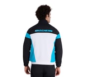 SKECHERS CUT & SEW JACKET, WWHITE Apparel Left View