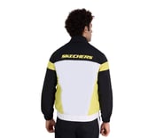 SKECHERS CUT & SEW JACKET, WHITE/LIME