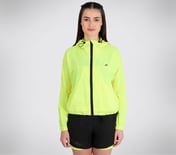 ALL WEATHER JACKET, NEON/YELLOW Apparel Lateral View