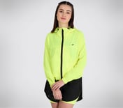 ALL WEATHER JACKET, NEON/YELLOW Apparel Top View