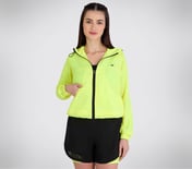 ALL WEATHER JACKET, NEON/YELLOW Apparel Bottom View