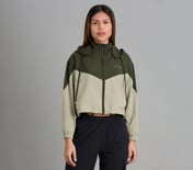 COLOR BLOCKED JACKET, BROWN/OLIVE