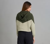 COLOR BLOCKED JACKET, BROWN/OLIVE