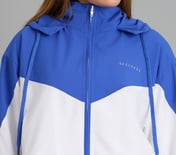 COLOR BLOCKED JACKET, WHITE