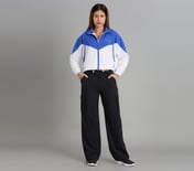 COLOR BLOCKED JACKET, WHITE