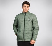 OASIS SPLATTER PUFFER, WWHITE/GREEN Apparel Lateral View