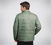 OASIS SPLATTER PUFFER, WWHITE/GREEN Apparel Left View