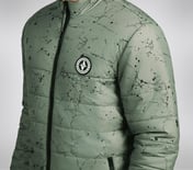 OASIS SPLATTER PUFFER, WWHITE/GREEN Apparel Right View