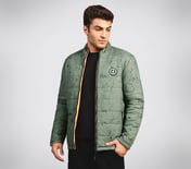OASIS SPLATTER PUFFER, WWHITE/GREEN Apparel Right View