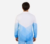 MI FAN PRINTED JACKET, WHT/NVY/BLUE