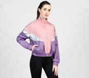 SL MOTO JACKET, WHITE/GREY/PINK