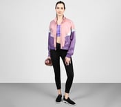 SL MOTO JACKET, WHITE/GREY/PINK