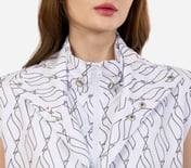 SLEEVELESS JACKET, WHITE