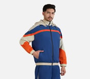 MENS COLORBLOCK JACKET, NAVY/LT.BLUE