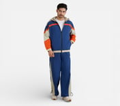MENS COLORBLOCK JACKET, NAVY/LT.BLUE
